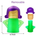 thumbnail image 6 of 2PCS Microwave Oven Steam Floo Cleaner Easily Cleans the Crud in Minutes, Steam Cleans and Disinfects With Vinegar and Water for Home or Office Kitchens - Color Green, 6 of 10