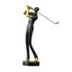 thumbnail image 2 of Figura de golf, adorno artístico, regalos para el hogar, decoración de golfista, escultura de resina para artes Negro B, 2 of 9
