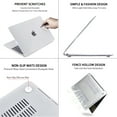 thumbnail image 4 of MTT Crystal Matte Case For MacBook Air 13.6 Inch Model A2681,Plastic Hard Shell Case for MacBook Air Pro 13 14 16 M1 Touch ID Matte Coral Orange New Air A1932 A2179, 4 of 6
