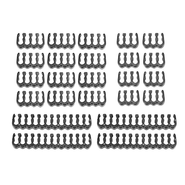 Tachiuwa 24Pcs/Set 6/ Pin Cable Combs for , Precision Molded ABS black