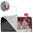 thumbnail image 4 of Wood Grain Winter Mailbox Covers Magnetic Standard Size 18" X 21" Christmas Tree Snowflakes Mailbox Cover Decorations Wrap, 4 of 6