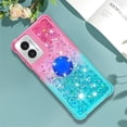 thumbnail image 3 of Gradient Quicksand Case for Motorola Moto G Play 4G (2024) with Ring Kickstand, Bling Sparkle Colorful Soft TPU Liquid Glitter Cover Case for Motorola Moto G Play 4G (2024) JB-Pink Green, 3 of 14