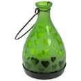 thumbnail image 2 of Northlight 6.25" Frosted Green Hearts Glass Bottle Tea Light Candle Lantern Decoration, 2 of 4