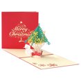 thumbnail image 1 of Bangcool Christmas Card Cute 3D Hollow-out Tree Pop up Card Greeting Card with Envelope, 1 of 8