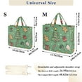 thumbnail image 2 of FORMRS Womens Corduroy Tote Bag Crossbody Shoulder Handbag with Pocket, Christmas Cookies, 2 of 7