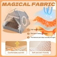 thumbnail image 5 of TELOLY Cat Tents for Indoor Cats,Arched with Tulle Curtain Dog Tent,14.17"*14.17"*14.57" Stable Placement Cat Houses for Outdoor Cats,Dark Gray,S, 5 of 7