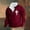 Wine, variant on Goodtrade8 Zip Mock Neck Tops for Men Graphic Quarter Zipper Casual Long Sleeve Oversized Sweatshirts for Men