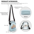 thumbnail image 6 of HELLHERO Women Messenger Bag Capybara Design 2 Zippers Cross Body Purse for Adults, 6 of 7