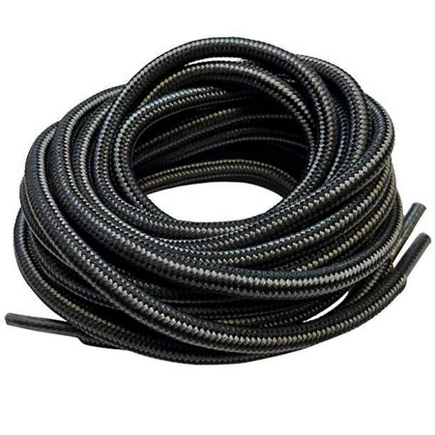 3 Pairs Black/Gray Durable Long Shoelaces Boot Laces 36 38 40 42 44 45 48 54 56 60 63 72 Inches