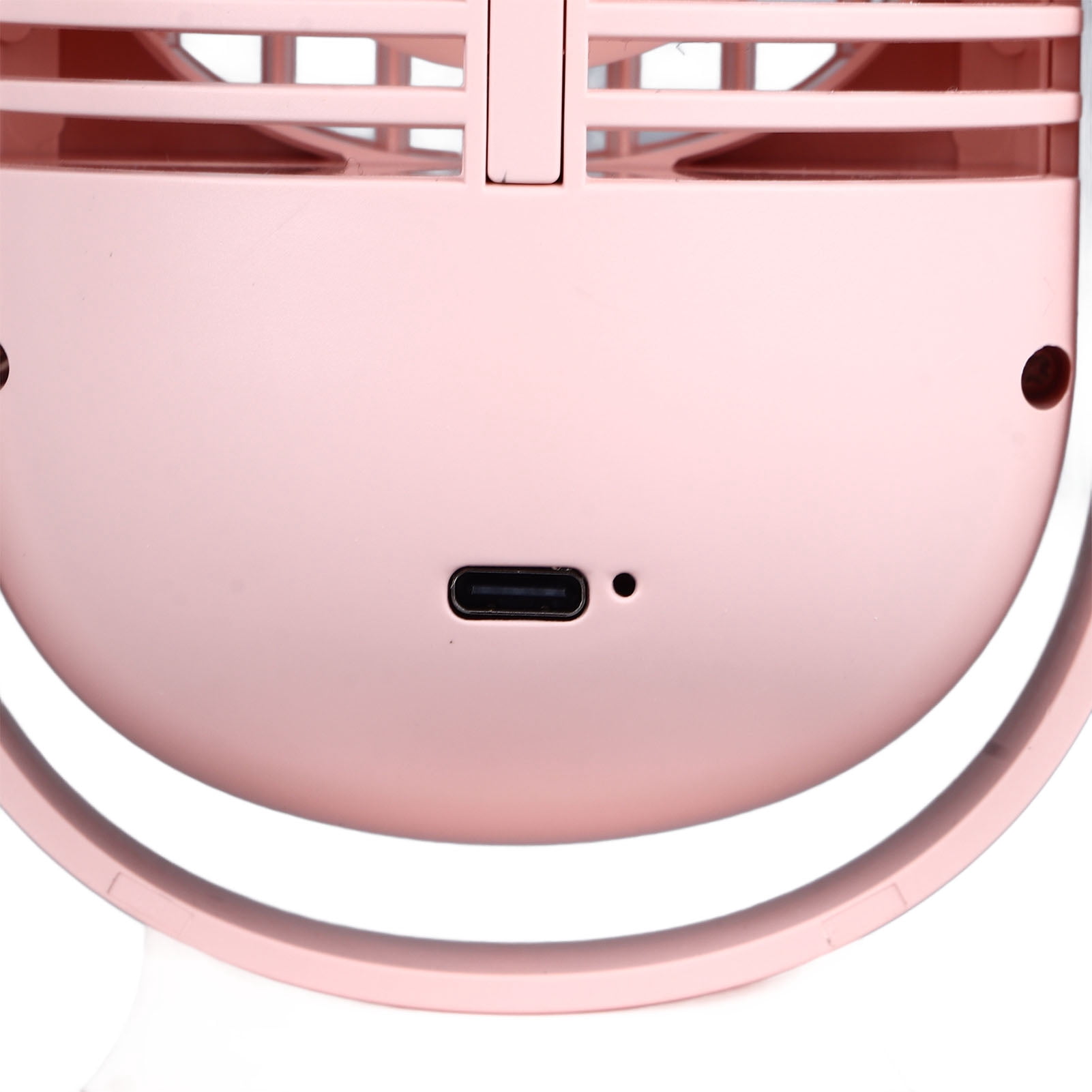 YAHHU Desktop Fan 1800mah USB Brushless Motor Oscillating Quiet 5 Speeds Desk Tower Fan for Home Car Office 10.6 inches / 27 cm Pink