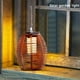 thumbnail image 4 of Luces solares para exteriores, farol solar de ratán con llama parpadeante para exteriores, IP44, impermeables, para jardín, decoración paisajística para mesa, patio, jardín, camino, porche., 4 of 6