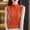 Orange, variant on Womens Tops Summer Solid Color High Neck Tank Tops Leisure Loose Fit Sleeveless Standard Straps Shirts Basic Clothing