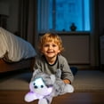 thumbnail image 5 of Luminous Plush Toy, LED Light Up Stuffed Animal, Color Changing Puppy Plush Doll with Automatic Timer, Soft Multicolor Polyester Kids Night Light Companion, 35cm Birthday Gift for Children, 5 of 7