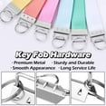 thumbnail image 4 of 30PCS Key Fob Hardware, 1.25 Inch Key Fob Keychain Wristlet Set, Silver Fob Chain Wristlet Hardware with Split Rings Key Rings (1.25 inch), 4 of 8