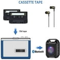 thumbnail image 5 of Bluetooth Cassette Player, Portable Auto Reverse Tape Player Bluetooth Output to Headphone Speaker Walkmen Tape Player with 3.5mm Jack Headphone Speaker USB Cable, 5 of 10