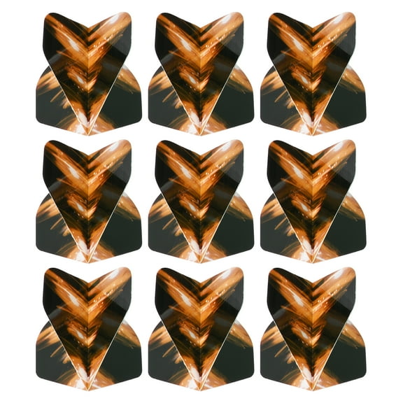 Uxcell Dart Flights, 9 Pack PET Standard Darts Accessories Black, Black, Orange