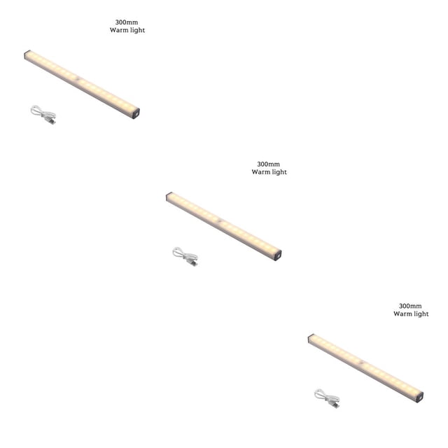 Toystoory Luz LED para gabinete, lámpara con Sensor de movimiento inteligente a rayas, cuerpo de inducción, luz nocturna, en armario, iluminación de Type1 NO1 Toystoory CBP078123
