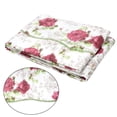 thumbnail image 2 of 1pc PVC Round Table Cloth 152cm 180cm For 4/6 Seaters New Year Dining Table Cover Waterproof Oilproof Floral Printed Tablecloths, 2 of 4