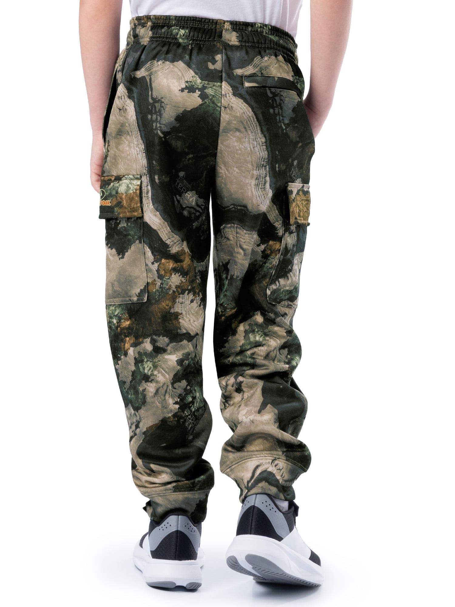Mossy Oak Youth Cargo Jogger Pants, Sizes XS-XL