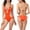 Orange, variant on Bikinis for Women One Piece Deep V Gathering Slim Neck Strap Swimsuit Solid Color Camisole Sexy Swimwear
