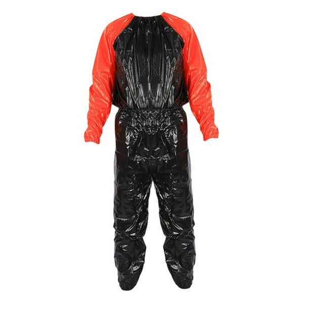 Traje de sauna para el sudor, trajes antisudor, trajes de gimnasio para ejercicio, traje de sauna para fitness, chándal Rojo M