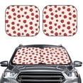 thumbnail image 6 of Lsque Abstract Red Polka Dot 2 PCS Windshield Sun Shade | CarFoldable Window Covers | Car Accessories Reflect UV for Universal Cars SUV Truck | Medium, 6 of 7