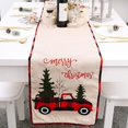 thumbnail image 1 of Ventas promocionales Camino de mesa navideño, 70 pulgadas x 14 pulgadas Camino de mesa bordado de arpillera para mesa y cocina para decoración navideña (Ch, 1 of 4