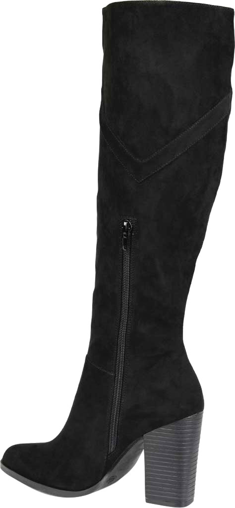 Women's Journee Collection Kyllie Extra Wide Calf Knee High Boot Black Faux Suede 8 M