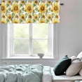 thumbnail image 6 of Valance Curtains for Windows Farm Sunflowers Kitchen Curtians Window Treatment Watercolor Topper Curtain Rod Pocket Valances for Kitchen Bathroom Living Room 42x18in, 6 of 9