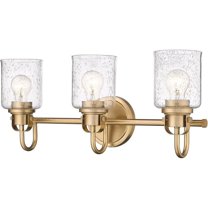 3 Light Vanity Light Fixture in Transitional Style-9.5 inches Tall and 22 inches Wide-Heirloom Gold Finish Bailey Street Home 372-Bel-4620056