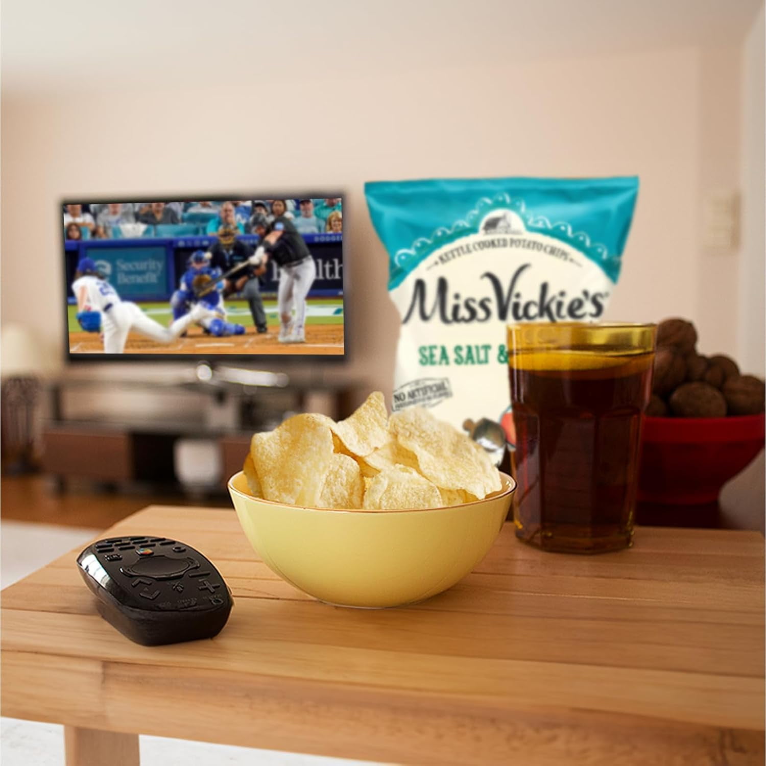 Miss Vickie's Sea Salt and Sea Salt & Vinegar Potato Chips, 1.375 oz Bags, Pack of 12, Bundled by Shoppyway
