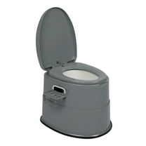 Portable Toilet with Non-slip Mat Grey