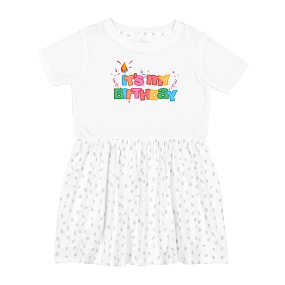 Inktastic It's My Birthday Letters Girls Toddler Dress
