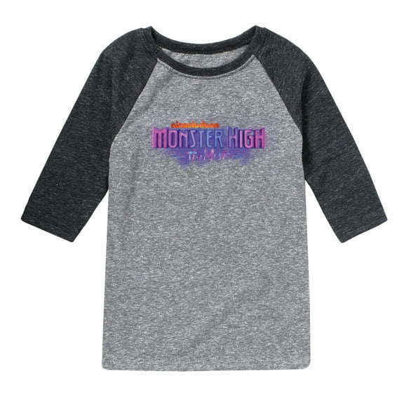 Monster High - MH The Movie Logo - Toddler & Youth Raglan Graphic T-Shirt