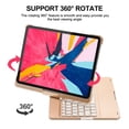 thumbnail image 3 of AGPtek 7-color Adjustable Backlight Bluetooth Wireless Keyboard Cover Case For iPad Pro 11'' 2018, 3 of 7