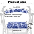 thumbnail image 6 of HELLHERO Seat & Backrest Covers for Elder Removable Rollator Seat Covers and Seniors Men Women Waterproof Fits Rollators Indigo-dyed Tropical Foliage, 6 of 7