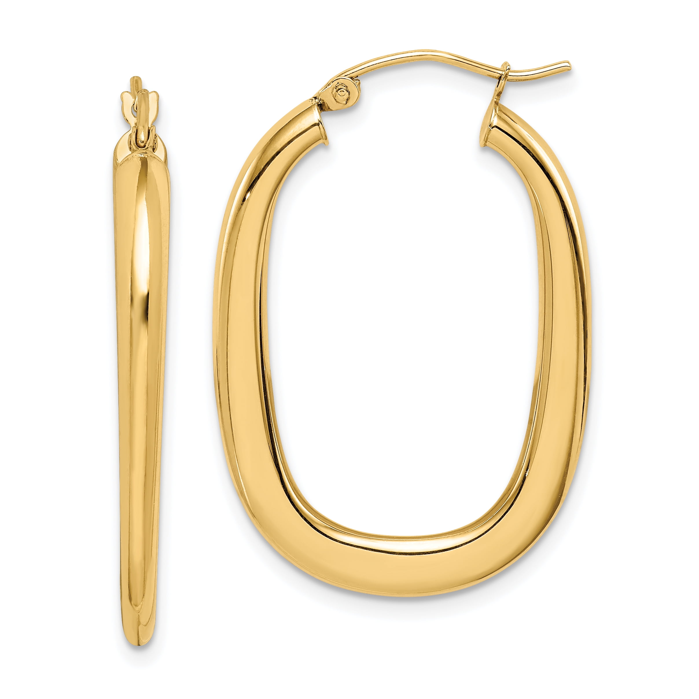 Solid Brass 2.5mm thick Circle Earring Round  Hoops 17mm