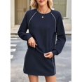 thumbnail image 6 of Women'S 2 Piece Lounge Sets Autumn Matching Outfits Long Sleeve Top and Skirt Loungewear Tibet XL, 6 of 8
