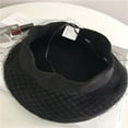thumbnail image 6 of CoCopeaunt Black Mesh Wool Beret Women’S Autumn And Winter Elegant Painter’S Cap British Retro Style Cap, 6 of 6