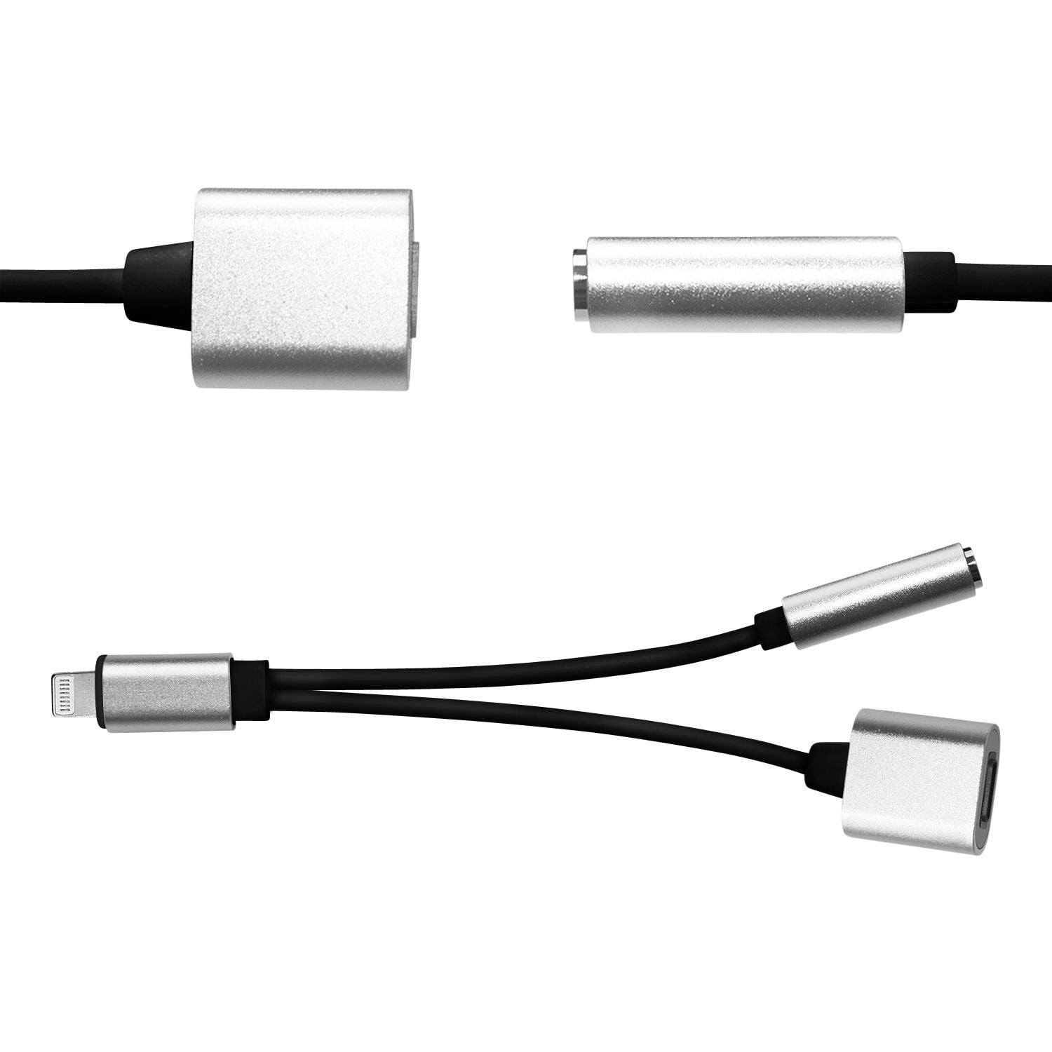 Headphone 3.5mm Jack Adapter for iPhone, 3.5mm Aux Audio Jack Splitter