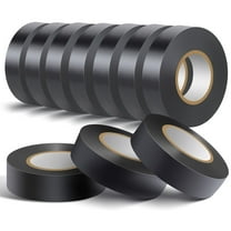 NAISHIER 10 Pack Black Electrical Tape Waterproof，3/4 in x 60ft，High Temperature Electric Tape Weatherproof Home Outdoor Multipurpose Insulating Wire Wrapping，Maximum Voltage