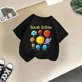 thumbnail image 2 of XEGLSBU Girls T-Shirts Size 7-8 Kid Girls Cute Print Graphic Round Neck Short Sleeve Tee Summer Casual T Shirt Black Size 9-10 Years, 2 of 4