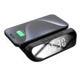 thumbnail image 2 of Wireless Charger Desktop Clock with Digital Display Black, 2 of 5