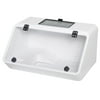 PawHut Turtle Tank with Basking Platform, Feeding Trough, Ramp, 19" x 12.5" x 10", White