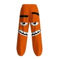 thumbnail image 6 of UVEASISHA Mens Funny Pants with Pockets Summer Loose Straight Leg Linen Pants Novelty 3D Cartoon Print Beach Slacks Stretch Waist Drawstring Trousers Orange XXL, 6 of 6