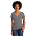 thumbnail image 1 of Camiseta alternativa con cuello en V para mujer, gris elefante, 2X Ropa alternativa 06097S1, 1 of 1