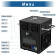 thumbnail image 2 of U`KING 2Pack Cold Spark Machine - DMX Firework Machine with 3-16ft Adjustable Height for Wedding Stage Party DJ Disco, Black, 2 of 11