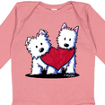 thumbnail image 4 of Inktastic Valentine Westie Duo Boys or Girls Long Sleeve Baby Bodysuit, 4 of 5