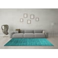 thumbnail image 3 of Ahgly Company Indoor Rectangle Oriental Turquoise Blue Industrial Area Rugs, 5' x 7', 3 of 4
