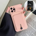 thumbnail image 2 of for iPhone 11 Pro Max Case with Card Holder [Slim + Protective] Silicone Phone Case iPhone 11 Pro Max Wallet for Women Men (Pink), 2 of 12